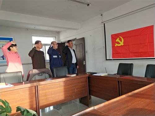 陜煤建設(shè)集團(tuán)洗選煤運營公司檸條塔運營項目部黨支部開展“憶初心、明職責(zé)、當(dāng)先鋒”主題黨日活動