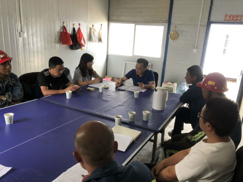 陜煤建設(shè)機(jī)電安裝公司一線慰問調(diào)研鼓干勁