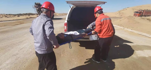 陜煤建設路橋分公司各基層項目開展應急演練活動