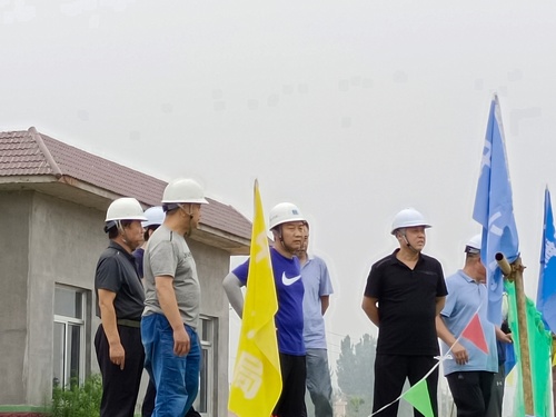 山東省淄博市水利局調(diào)研小組深入陜煤建設(shè)路橋分公司山東項目施工現(xiàn)場檢查指導(dǎo)工作