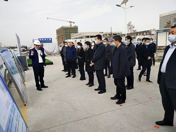 西安市高新區(qū)黨工委、管委會一行觀摩測評陜煤建設北斗星基建設項目