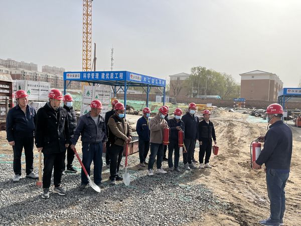 陜煤建設天工公司土建三部開展“舉演練大旗,促安全生產”主題應急演練