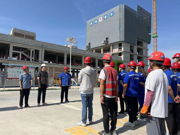 陜煤建設澄合分公司十一項目部北斗項目聯(lián)合防汛演練