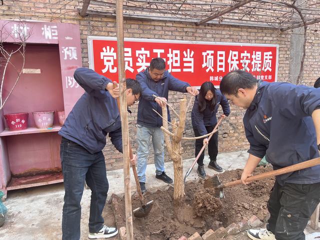 陜煤建設韓城分公司土建四項目部:植此青綠 不負春光