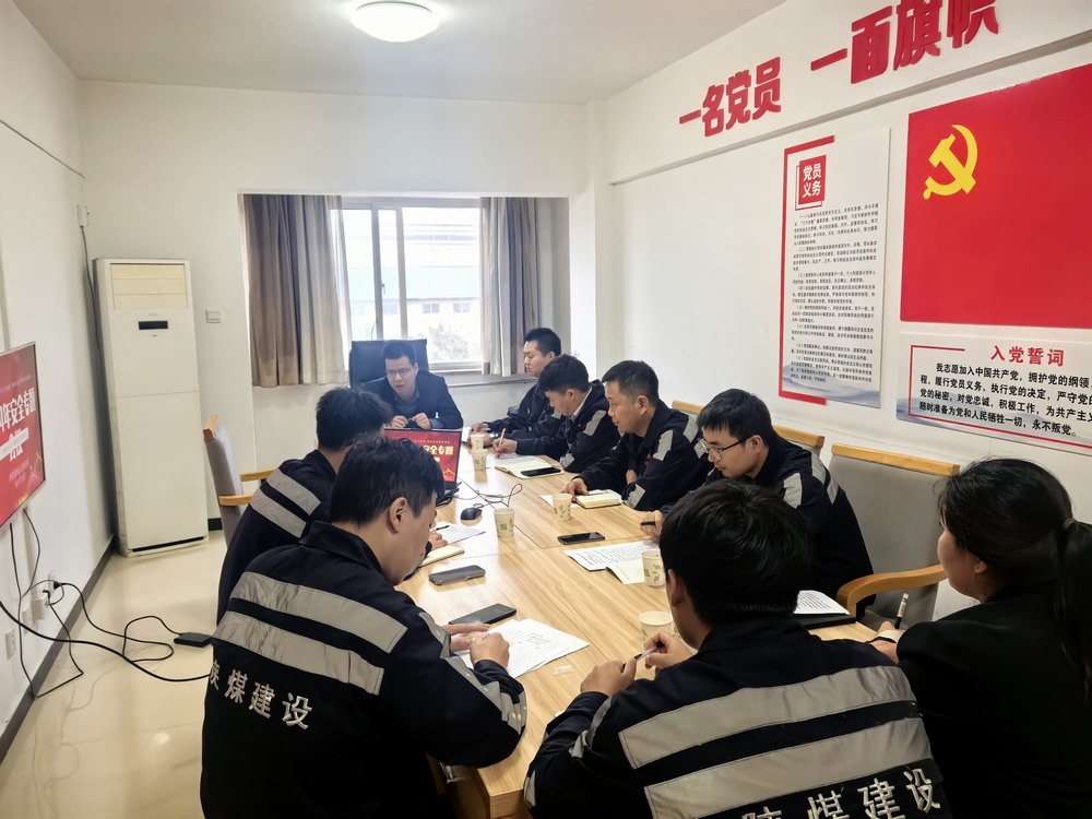 陜煤建設(shè)洗選煤運營公司神渭蒲城運營項目部: “主題黨日+”激發(fā)黨員活力,筑牢“百日安全”防線