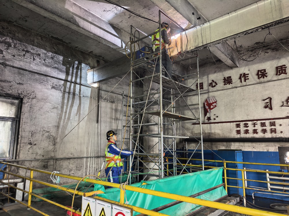 陜煤建設洗選煤運營公司第二項目部:攻堅落煤塔除鐵器安裝,以精細施工護航煤礦安全運營